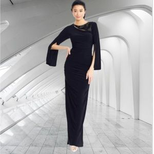 NWT Adrianna Papell Long Formal Split Sleeve Dress Size 14 New With Tags